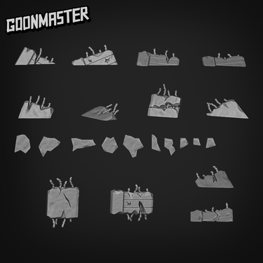 Basing Bits - Concrete Rubble Set B